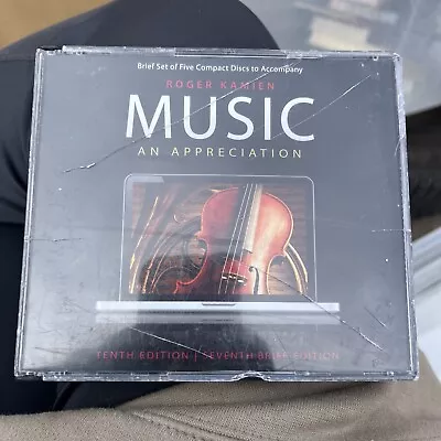 Music: An Appreciation Classical 10th Edition Textbook CD 2011 5 Discs College • $8.80