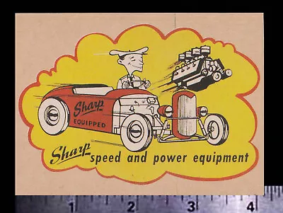 SHARP Speed & Power Equipment - Original Vintage 60’s 70's Racing Decal/Sticker • $2.25