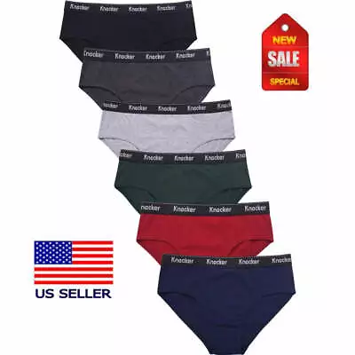 3-6pk Mens Bikini Briefs Double Layer Low Rise Cotton Breathable Sport Underwear • $11.99