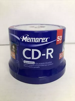 Memorex CD-R 50 Pack 52X 700Mb 80 Min Brand New Factory Sealed Discs. • $19.99