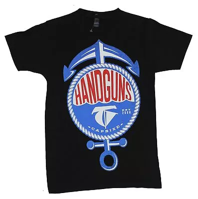 Handguns Adult New T-Shirt -  Capsize  Anchor And Rope Logo Pic • $12.98