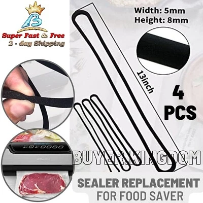 $15.05 • Buy Rubber Gasket Replacement Food Vacuum Sealer For Food Saver Sealing System 4 PCS