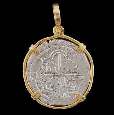 $94.95 • Buy Atocha Sunken Treasure Jewelry - 2 Reale Silver Coin Pendant