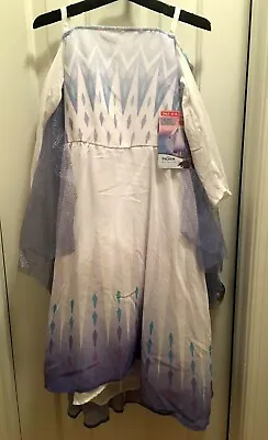 Disney Frozen Snow Queen Elsa Costume Dress Size S(4-6X) Or M(7-8) Sparkly Cape • $35.99