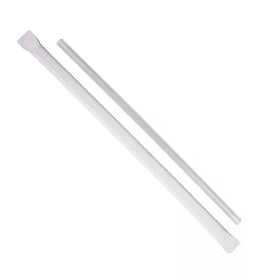 Karat 7.75'' Jumbo Straws (5mm) Paper Wrapped - Clear - 2000 Ct C9093 • $21.38