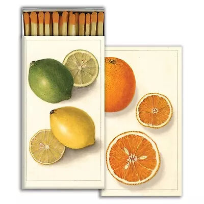 Citrus Set Of 2 Large Matchboxes With Wooden Matches • $19.95