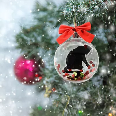 Christmas Tree Decoration Smooth Funny Mini Outdoor Clear Ornaments Ball Holiday • $11.65