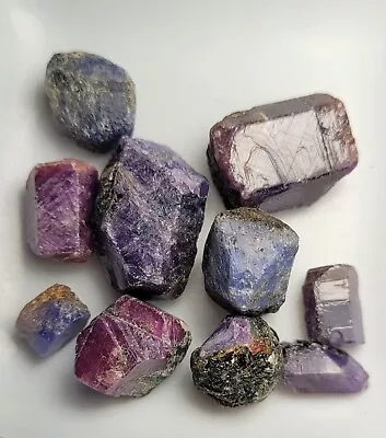 Corundum: Sapphire/ruby From Madagascar--117.6 Carats/10 Pcs-- • $5