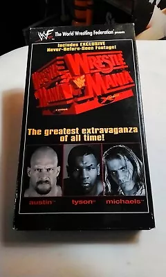 WWF WrestleMania XIV (VHS 1998) Steve Austin Mike Tyson Shawn Michaels • $6