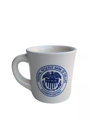 Federal Reserve Bank Of Dallas Texas Coffee Mug Made In The USA 8 Oz Cup RARE • $34.99