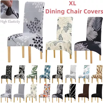 Stretch XL Dining Chair Covers Slipcover Spandex Wedding Banquet Party Removable • $9.49