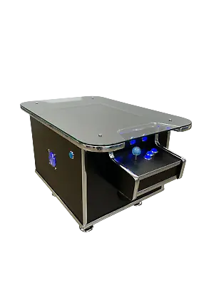 £819.99 • Buy LED Blue And Black Coffee Arcade Table Machine Retro Games 2 Player Cabinet
