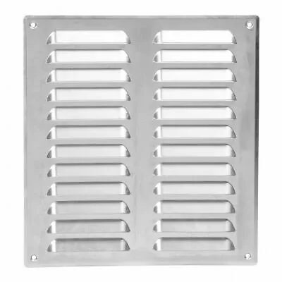 Metal Air Vent Grille 260mm X 280mm With Fly Screen Flat Louvre Duct Cover • £13.99