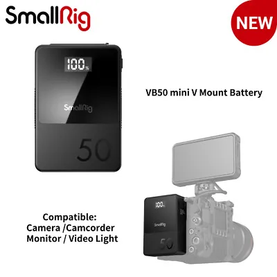 $179 • Buy SmallRig VB50 V Mount Battery 50Wh V Lock Battery For Camera|Video Light-3579