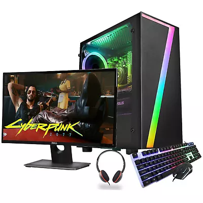 Core I5 Gaming PC Bundle 16GB RAM 240GB SSD NVIDIA GTX 1650 Windows 10 Desktop • £379.99