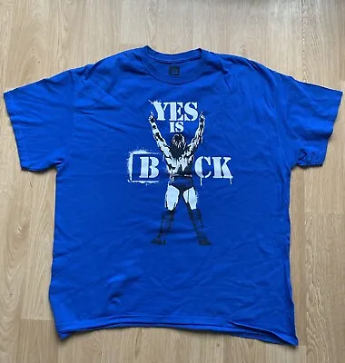 WWE Daniel Bryan Yes Is Back Authentic T-Shirt XL Blue • £9.95