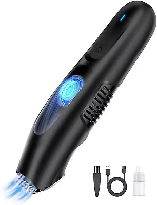 Body Hair Trimmer For Men Electric Vacuum Suction Trimmer Black  • $15