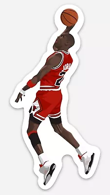 Sticker Die Cut Michael Jordan 23 NBA  Basketball Refrigerator Fridge Number • $5.40