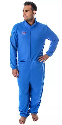 NASA Men's Space Shuttle Astronaut Costume One Piece Pajama Union Suit (L/XL) • $34.95