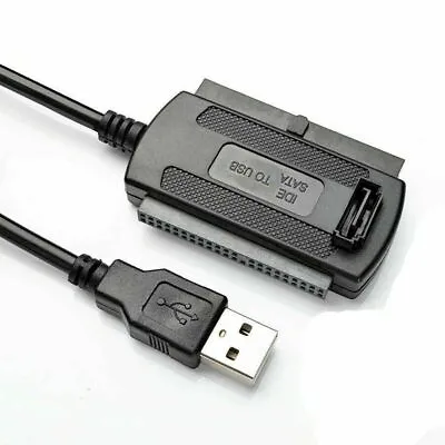 New IDE SATA To USB 2.0 Adapter Converter Cable For 2.5 3.5 Inch Hard Drive HD • $4.64