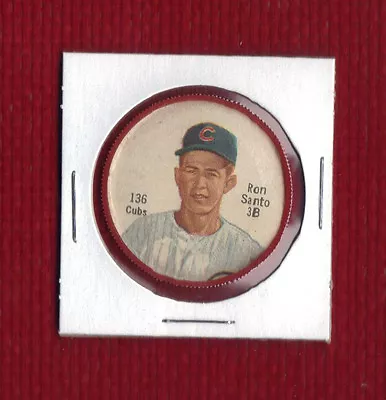 RON SANTO 1962 SALADA TEA COIN NEAR-MINT CHICAGO CUBS HOF Sharp! • $13.95