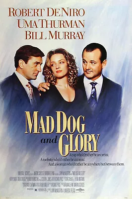 MAD DOG AND GLORY MOVIE POSTER 2 Sided ORIGINAL 27x40 ROBERT DE NIRO BILL MURRAY • $7.50