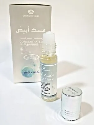 White Musk Oil Perfume 6ML Roll On By AL REHAB Crown Perfumes HALAL ATTAR • £4.25