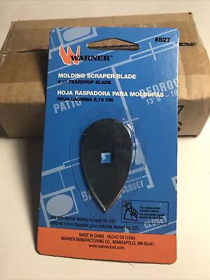 10 Lot WARNER MOLDING SCRAPER BLADES 2-1/4” TEAR DROP PAINT PUTTY #827 New • $17.95