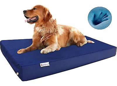 1680 Ballistic Waterproof Chew Resist Memory Foam Pet Bed Dogs Large Crate Sizes • $76.95
