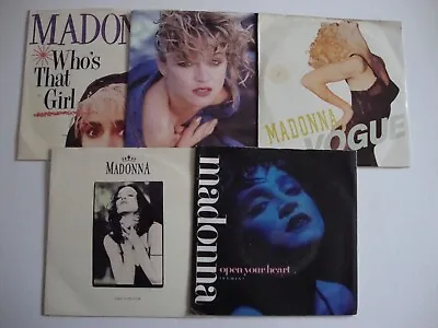 Madonna 45s Job Lot Of 10 #3 - Angel/Vogue Etc (UK/German Pressings) • £10
