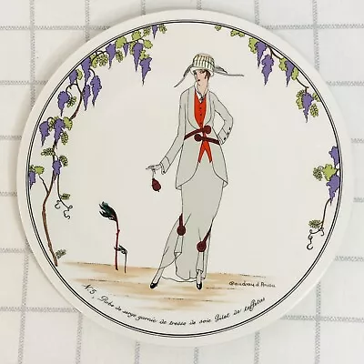 Villeroy & Boch Design 1900 #5 Art Deco Lady Porcelain Salad￼ Plate Luxembourg • $24.30