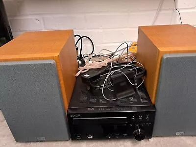 £16 • Buy Denon RCD-M37DAB - CD Player - USB - DAB/FM - Hi-Fi With Htachi Speakers