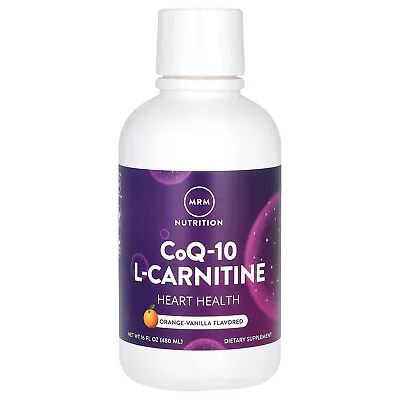 CoQ-10 L-Carnitine Liquid Orange-Vanilla 16 Fl Oz (480 Ml) • $28.93