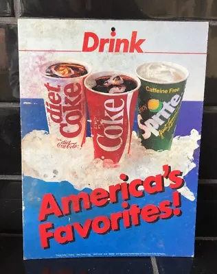 Sprite Coke & Diet Coca-Cola Genuine Vintage Signs Milk Bar • $24.99
