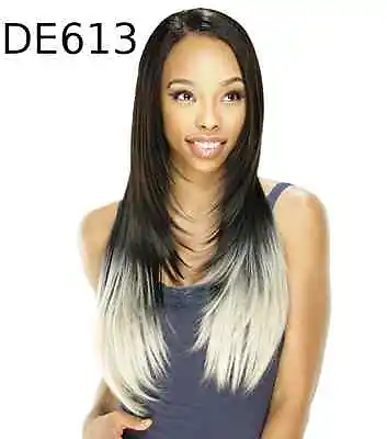 $9.99 • Buy Model Model Synthetic Deep Invisible  L  Part Wig LONG AROMA