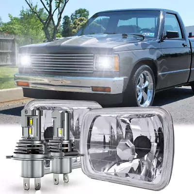 Fit 82-93 Chevy S10 Blazer GMC S15 7X6 Clear LED Headlight Hi/Lo Beam • $129.99