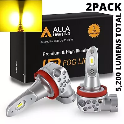 LED Golden Yellow Fog Light Bulbs Driving Lamp For 2010-13 Volvo XC60 XC70 Metal • $29.98