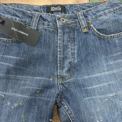 D&G Dolce & Gabbana Paint Splatter Jeans. Brand New . Size 30 Waist 32” Leg • $126.30