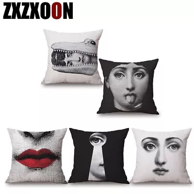 Pillow Case Vintage Style Cotton Linen Cushion Cover Italy Style Art Home Decor • $13.77