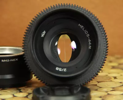 KMZ HELIOS 44M Anamorphic Soviet Lens+Adapter For Sony E Cameras Vintage • $107.32