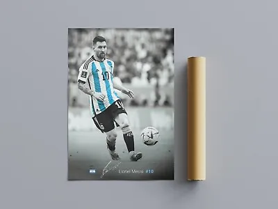 Leo MESSI - FIFA WORLD CUP - GOAT - Argentina - Wall Digital Art Poster • $7.12