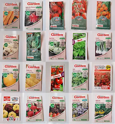 Seeds Fresh Herbs Vegetable Fruit Grow Your Own Indoor Outdoor Kitchen Garden  • £1.29