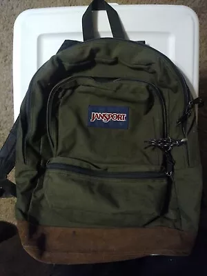 Vintage Jansport Backpack 90's Made In USA Suede Bottom • $30