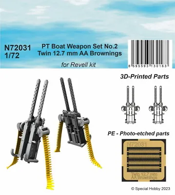 $9.59 • Buy 1/72 PT Boat Weapon Set No.2 - Twin 12.7 Mm AA Brownings (2pcs) For Revell Kits