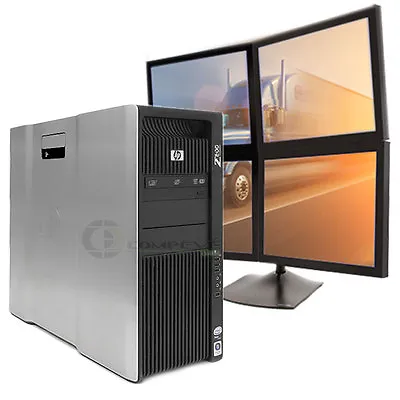 Multi-monitor HP Z800 Computer PC 2.8GHz 8GB 500GB For Dispatching  Logistics • $999