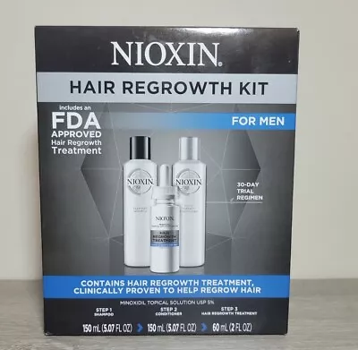 NIOXIN Hair Regrowth Kit Men Shampoo Conditioner Hair Regrowth Treatment *** NIB • $25.46