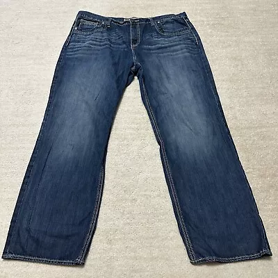 BKE Buckle Denim 44x32 Seth Jeans Straight Leg Medium Blue Y2K • $35.99