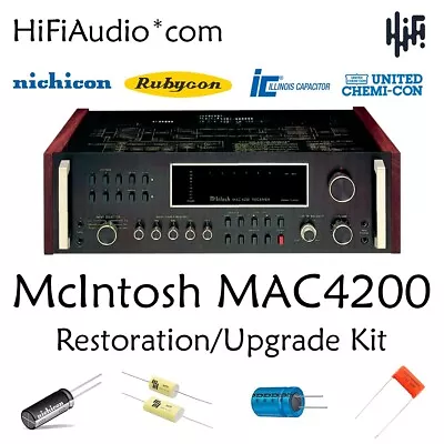 McIntosh MAC-4200 Restoration Recap Service Kit Fix Repair Capacitor • $185