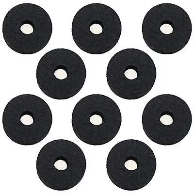 10pcs Cymbal Stand Felt Washer 1.38x0.59  Black Round Hi Hat Clutch Felts Rep... • $16.38