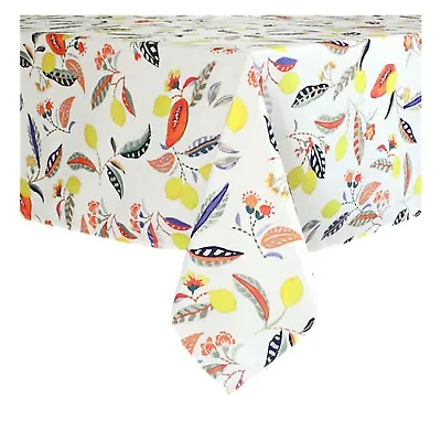 $20 • Buy Summer Tablecloth 70 Inch Round Citrus Tropical Multicolor Indoor Outdoor